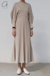 mame kurogouchi round neck dress MM22PS JS728
